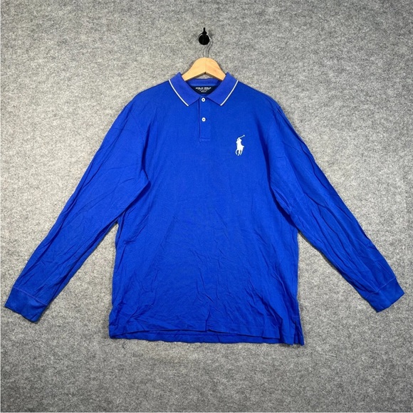 Ralph Lauren Other - POLO Golf Ralph Lauren Top Size Large Mens Blue Long Sleeve Collared Pima Cotton